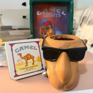 Camel Joe Ashtray., cigarette tin Collectible